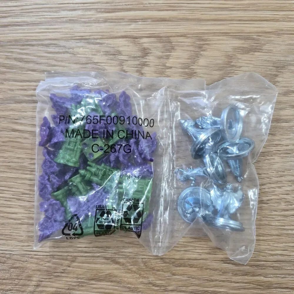Monopoly Disney Villains 6 Replacement Pieces Movers Tokens